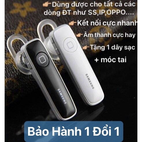 TAI NGHE KO DÂY BLUETOOH DÒNG SAMSUNG-OPPO CHẤT LƯỢNG TỐT -KẾT NỐI DỄ DÀNG CHO TẤT CẢ CÁC DÒNG ĐT CÀM ỨNG -SẠC PIN NHANH