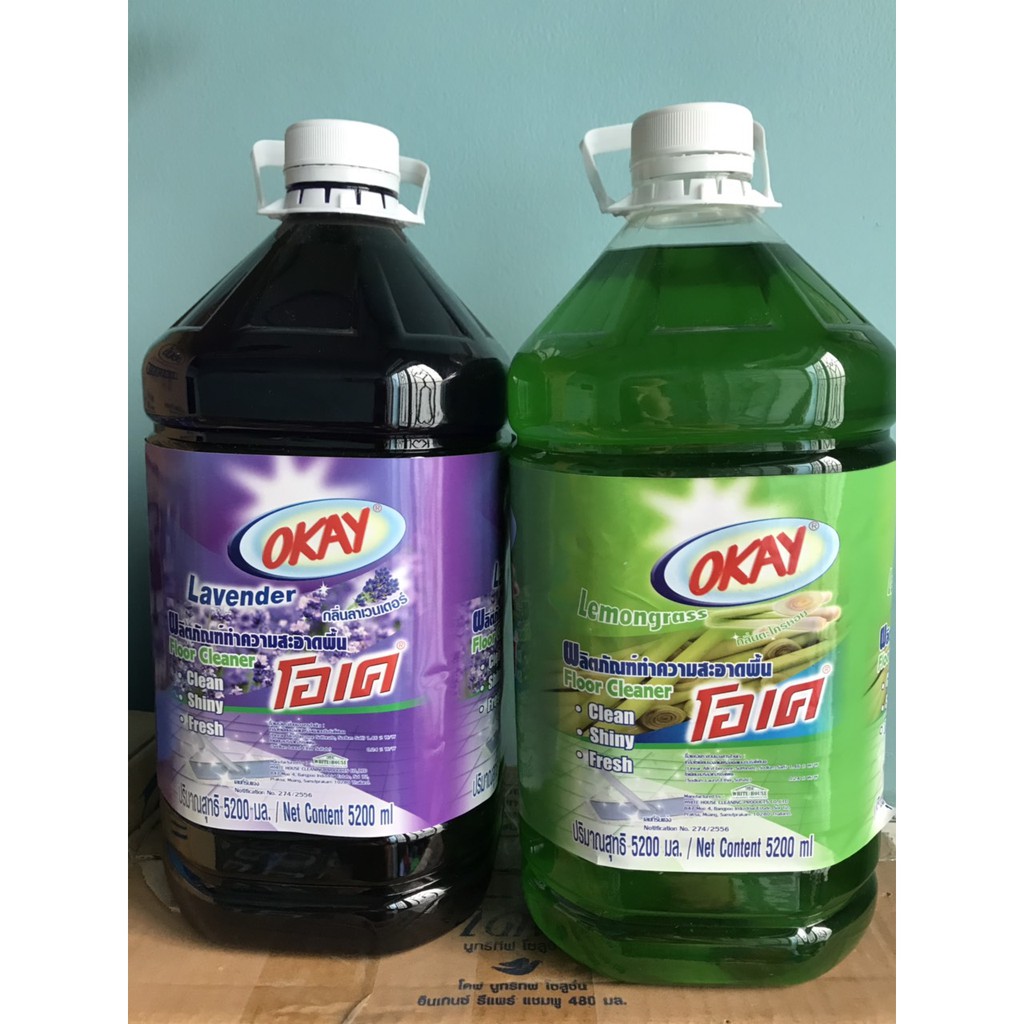 [100% HÀNG CHÍNH HÃNG]NƯỚC LAU SÀN OKAY THÁI LAN 5200ML