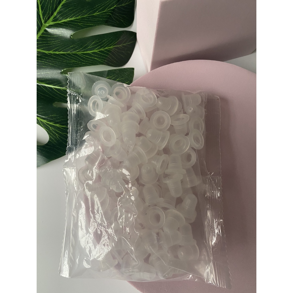 Chum nhựa đựng mực xăm và đế mica