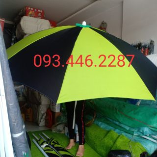 Ô DÙ CHE MƯA CHE NẮNG KHÔNG ĐẾ CAO 2M5 RỘNG 2M2 THIẾT KẾ 8 NAN