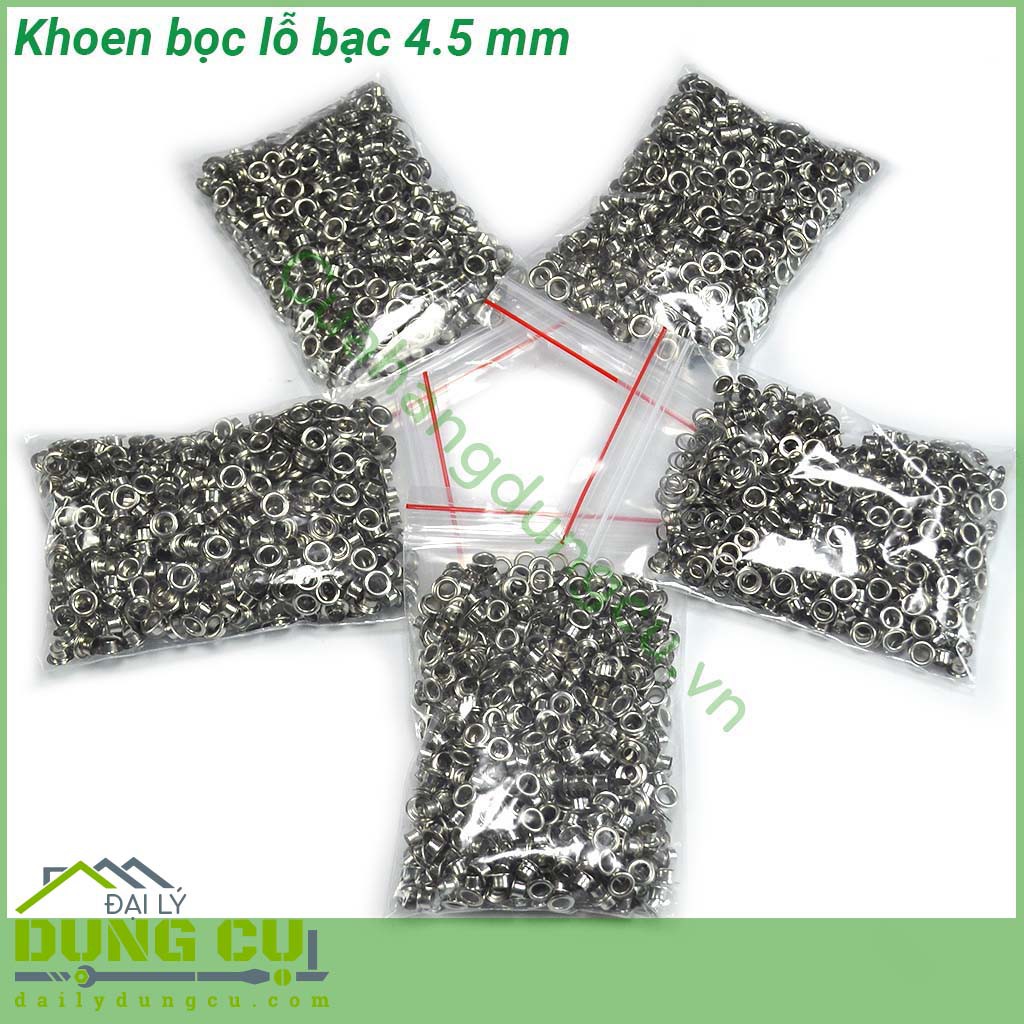 Túi 500 Khoen ore bạc có long đen