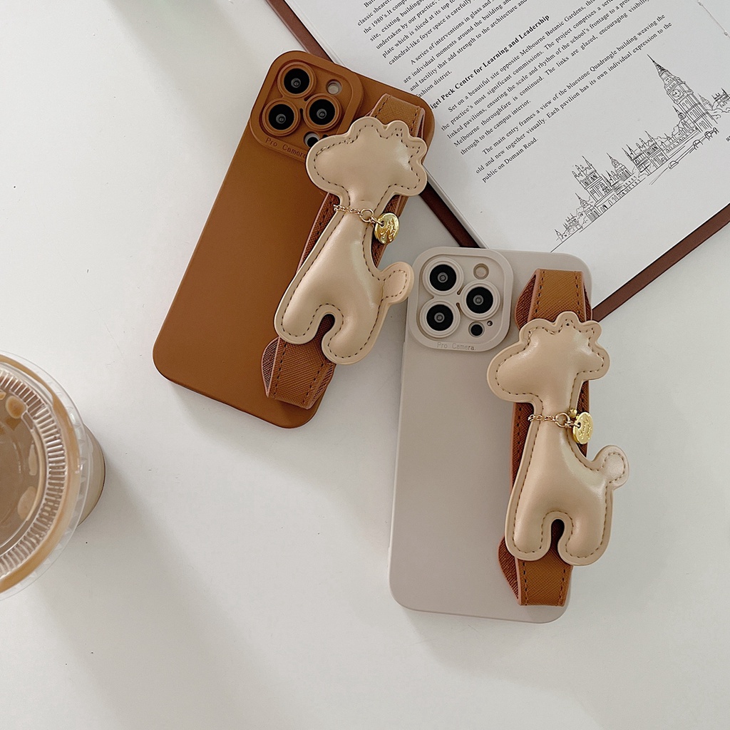 Ốp Điện Thoại tpu Mềm Hình Hươu Cao Cổ 3D Cho Iphone 14 pro max 14 Plus 13 pro max 7plus 8 8 Plus Xr X / Xs Xs max 11 11 pro 11 Promax 12 pro max