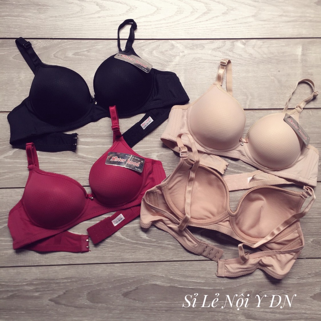 Áo Lót Nữ Nâng Vừa 2cm Không Gọng Thông Hơi Sisterhood Thái Lan 1996 Áo Ngực Nữ Không Gọng