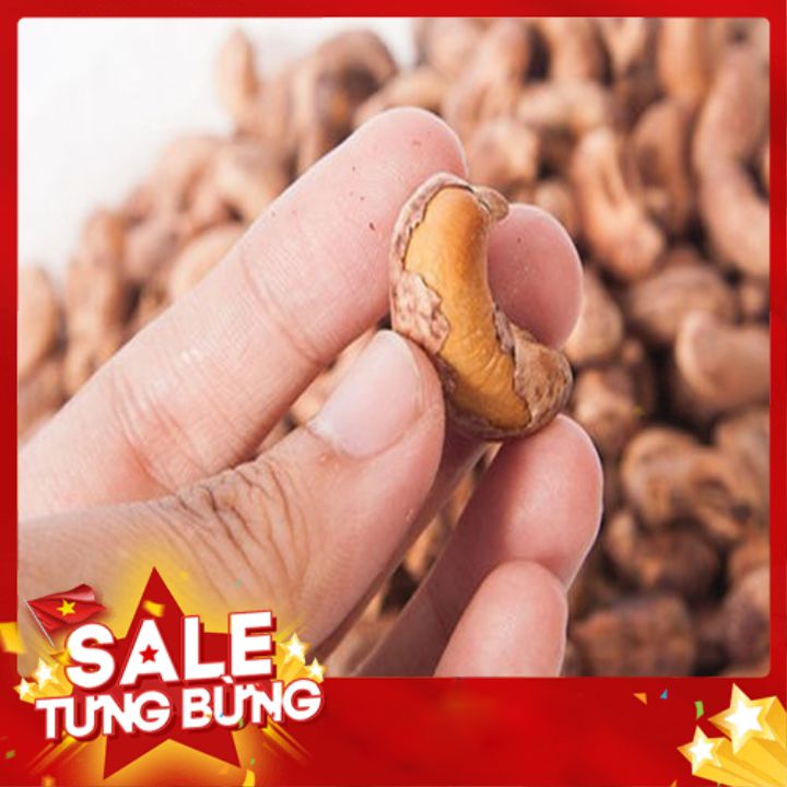 Hạt điều nguyên vị túi zíp loại a cồ  500g, hương vị thơm ngon không hôi dầu