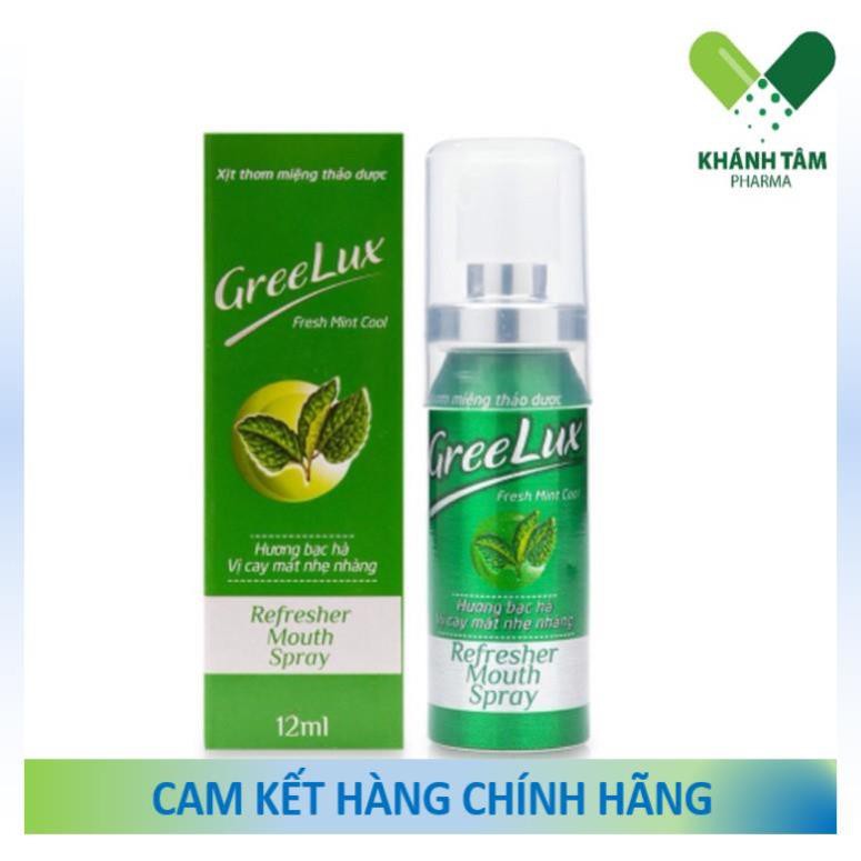 Xịt Thơm Miệng Thảo Dược GREELUX [Chai 12ml] Extra Cool / Fresh Mint Cool [Grelux] _Khánh Tâm