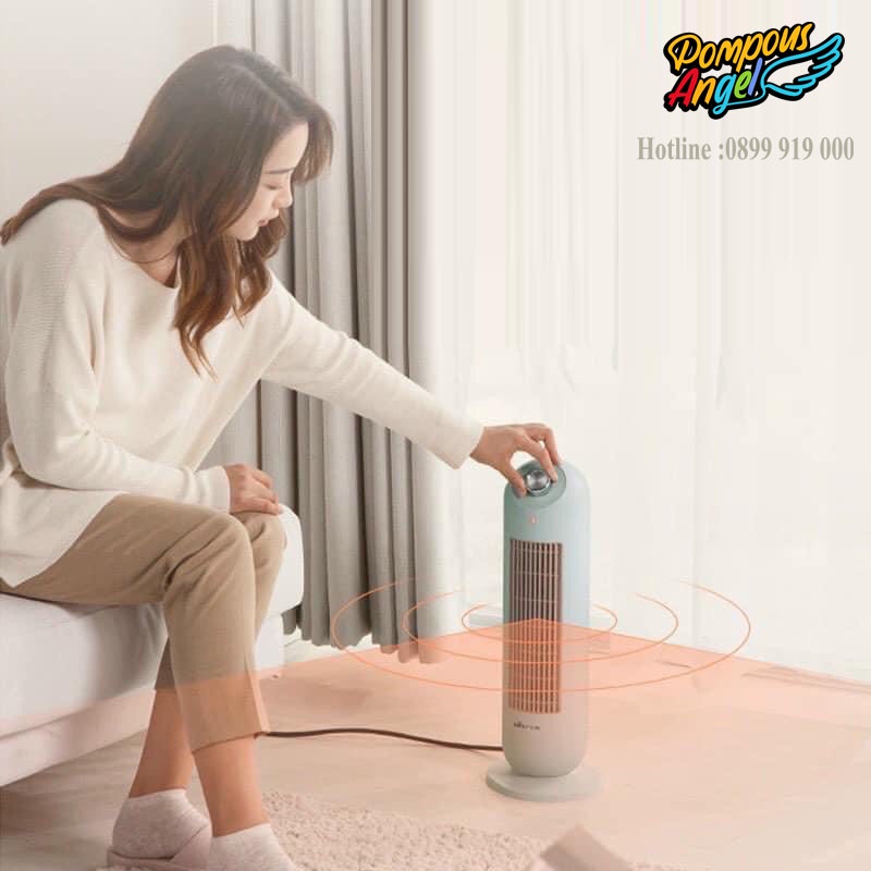 Quạt sưởi gốm - Máy sưởi điện ceramic tiết kiệm điện BEAR dáng đứng cho phòng 10-20m2 bảo hành 12 tháng