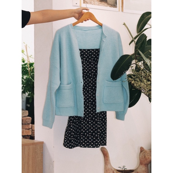 ariustees- Áo Pocket Sweet Cardigan