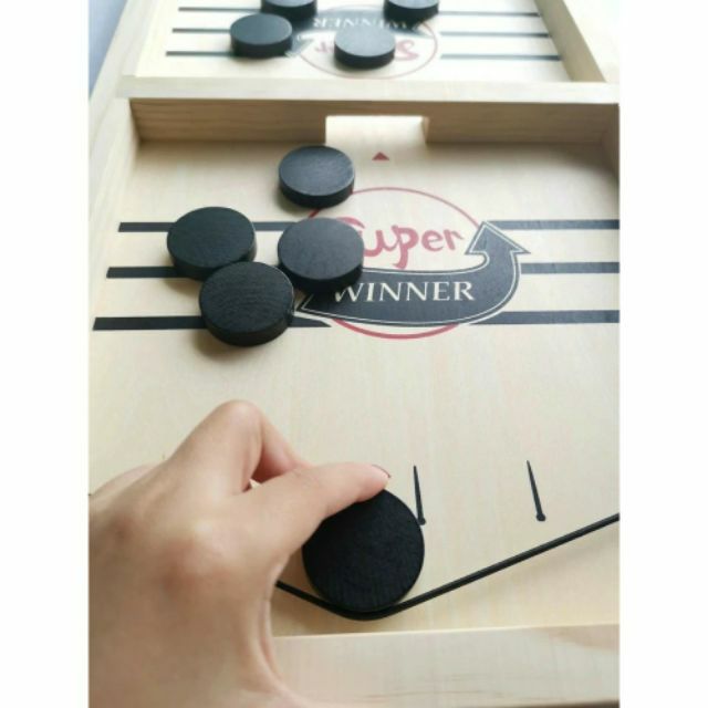 Sling puck game bàn bắn bi gỗ÷ cờ nảy - đồ chơi thông minh cho cả gia đình