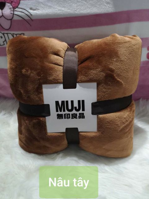 Chăn băng lông Muji xuất Nhật ( 2m x 2.3m) 1,8kg