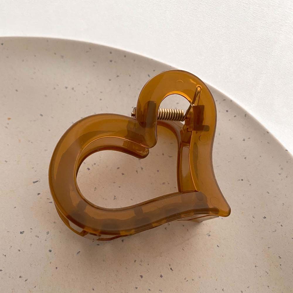 Kẹp Tóc Bằng Nhựa Resin Nhiều Màu Sắc Đơn Giản Phong Cách Hàn Quốc Cho Nữ