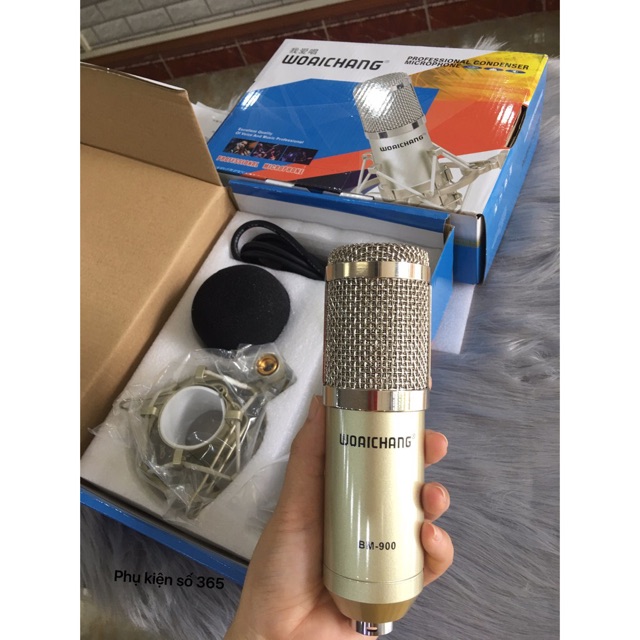 Micro karaoke thu âm hay nhất woaichang BM900 giá rẻ