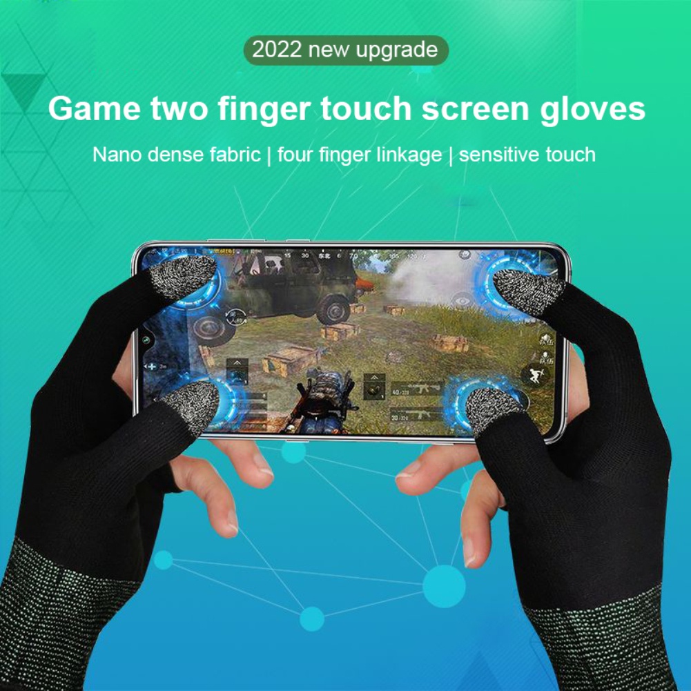 Áo Cặp In Mồ Hôi Chứng Minh Không Trầy Xước Nhạy Cảm Ứng Màn Hình Chơi Game Ngón Tay Ngón Cái Tay Găng Tay Pubg Tay Bao Trò Chơi controlle