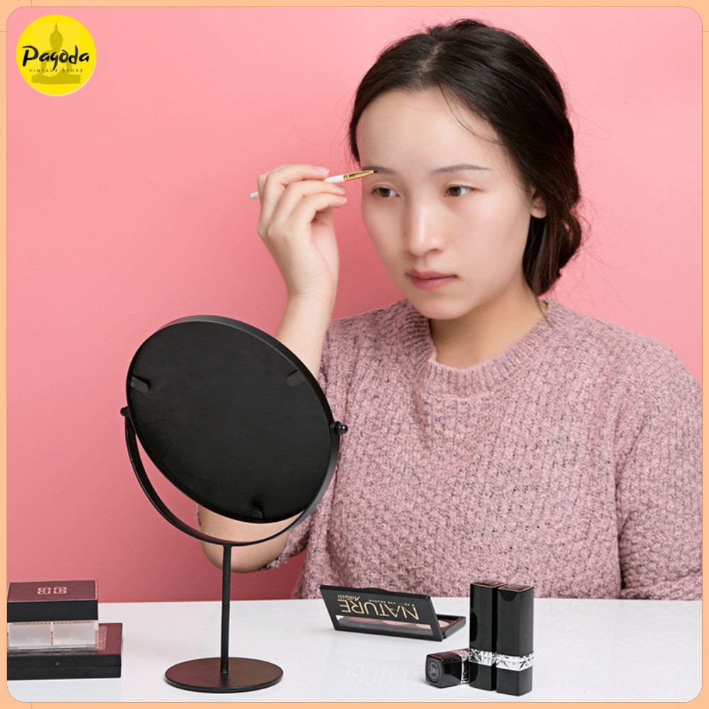 Gương để bàn xoay 360 độ khung thép sơn tĩnh điện => Follow shop để nhận mã giảm giá
