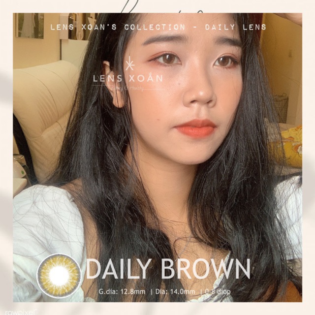 KÍNH ÁP TRÒNG DAILY BROWN ( NÂU MẬT ONG TỰ NHIÊN)