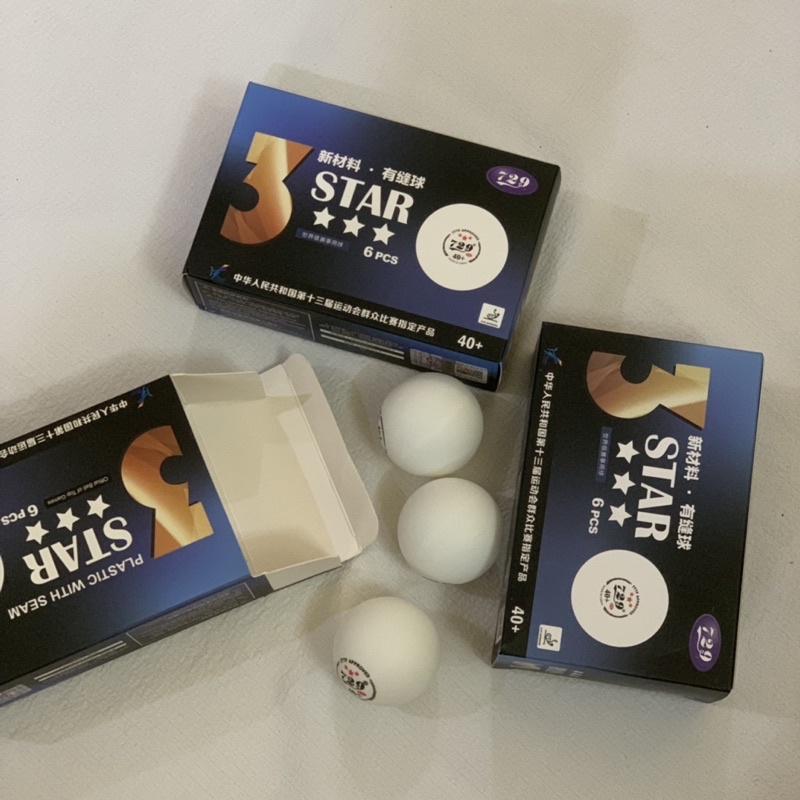 Hộp Bóng Bàn 3 Star Pro 40+ Hộp 6 Quả Chính Hãng