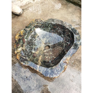 lavabo đá cuội tự nhiên