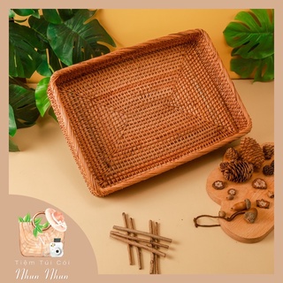 Khay Mây Tre Chữ Nhật ( Decor, Trang trí, Chụp sản phẩm )