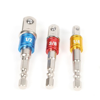 ĐẦU NỐI CHUYỂN ĐẦU VẶN BU LONG BỘ 3  ĐUÔI LỤC GIÁC - 000501