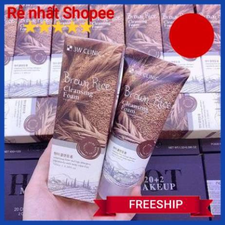 [FREESHIP] Sữa rửa mặt cám gạo 3w hàn quốc