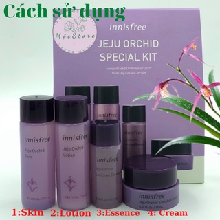 Kit dưỡng da innisfree orchid special kit combo 4pcs