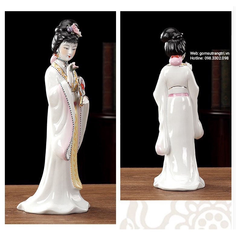 TƯỢNG SỨ TRANG TRÍ – 2 CÔ GÁI