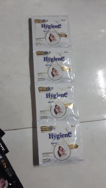 NƯỚC XẢ VẢI ĐẬM ĐẶC LÀM MỀM VẢI HYGIENE DÂY 12 GÓI ( THÁI LAN )