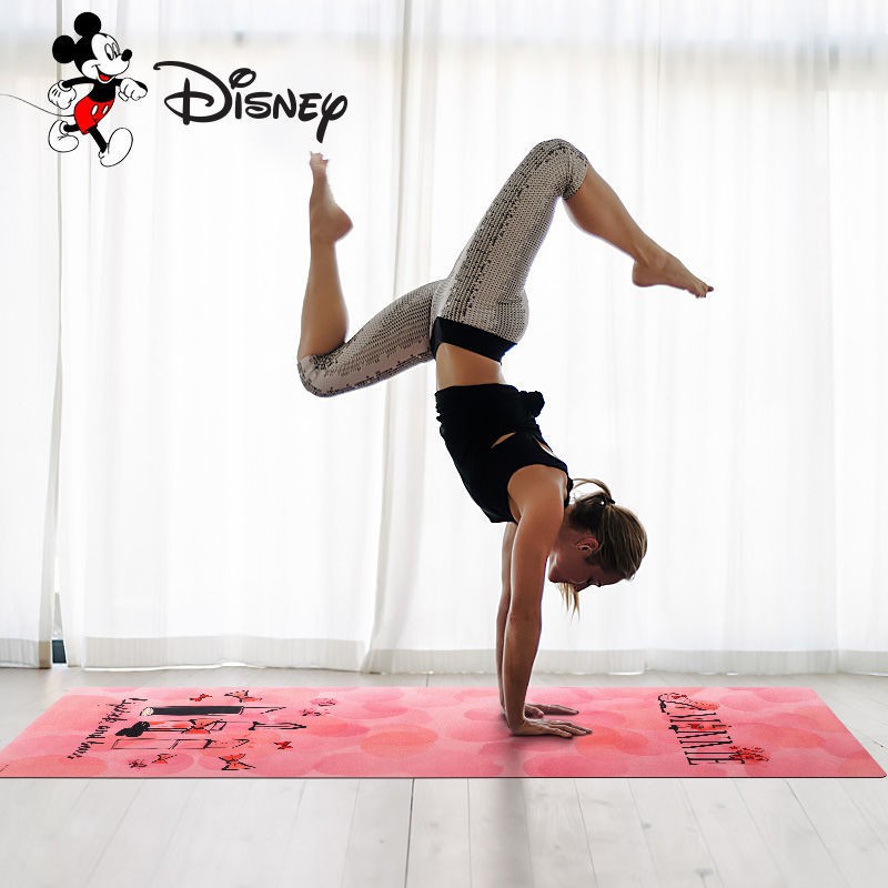 Disney Yoga Mat Blanket Professional Beginner Khăn siêu mỏng chống trơn trượt Khăn da lộn Cao su tập thể dục Thảm trải s