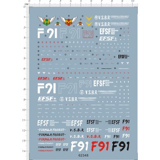 Decal nước MG 1/100 Gundam F91