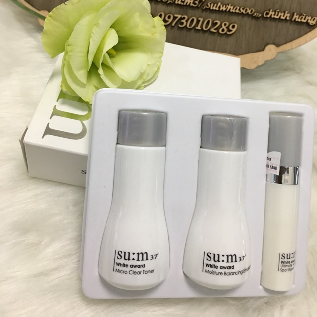Set dưỡng trắng da su:m37.