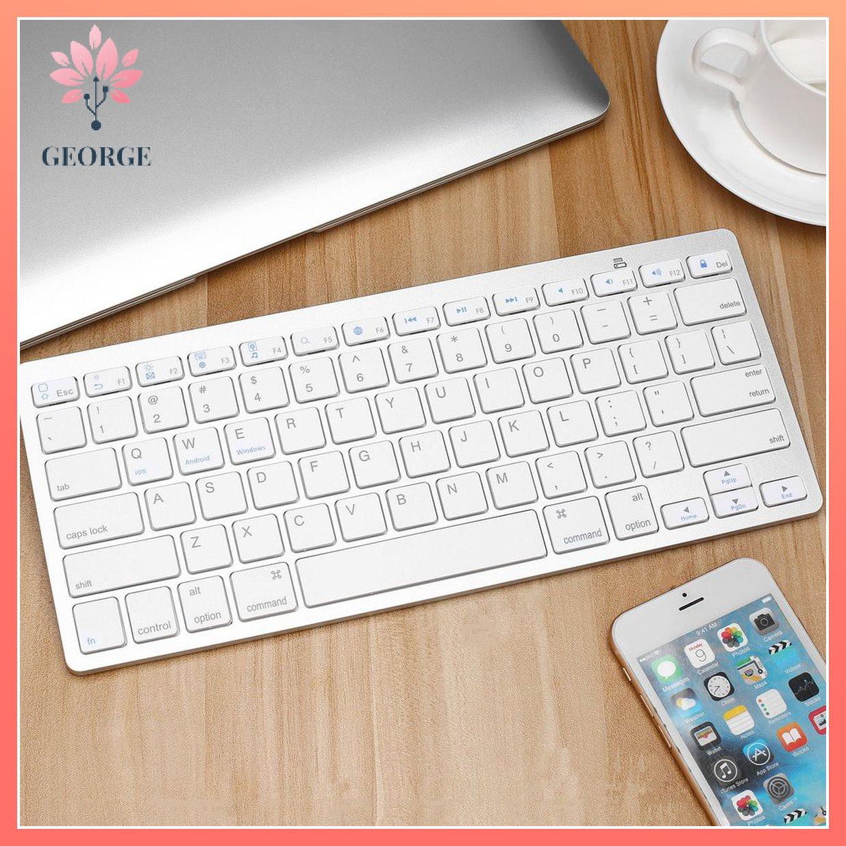 [G]Bàn phím không dây Bluetooth 5.0 siêu mỏng, phù hợp với laptop / smart TV / phone / tablet PC / Air for Ipad Mini For Mac