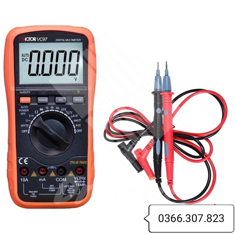 Đồng hồ vạn năng hiển thị số Victor VC-97