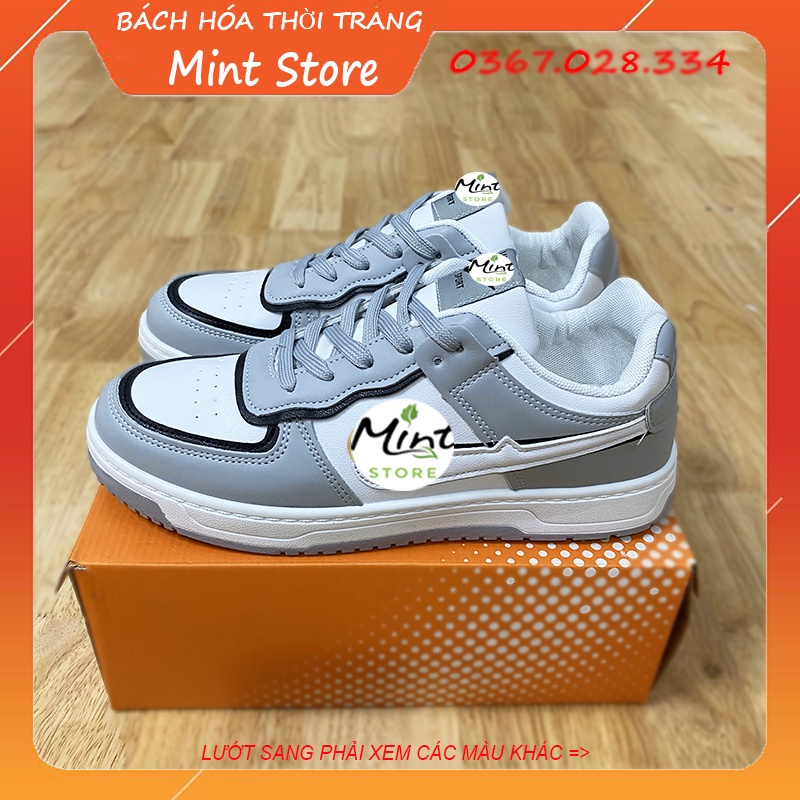 Giày thể thao nam sneaker phối màu da mịn hot trend G 103