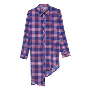 Đầm Sơ Mi Lệch Tà Thắt Dây Eo Cá Tính DN067 MayBlue