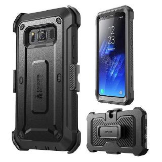 Ốp điện thoại SUPCASE có miếng bảo vệ màn hình toàn diện và giá đỡ thích hợp cho Samsung Galaxy S8 Active