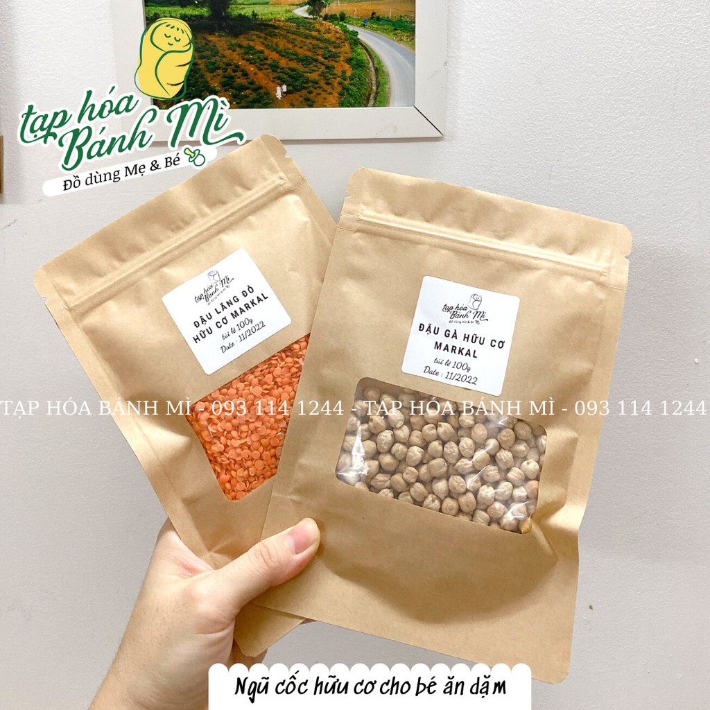 Ngũ cốc đậu hạt dinh dưỡng hữu cơ cho bé ăn dặm