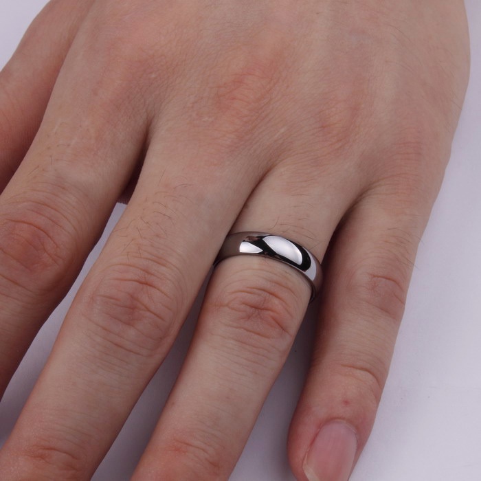Nhẫn Cặp Bằng Thép Titan Phong Cách Hàn Quốc Đơn Giản 19A1369