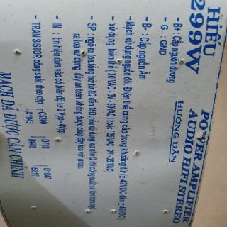 Bo công suất 8 sò 2 vế 299w
