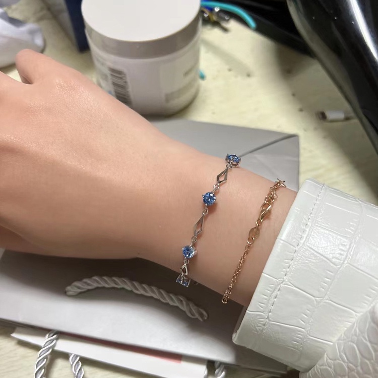 Lắc Tay Bạc Nữ mẫu Lăng Trụ Boudoir-Vòng Tay Bạc tự thiết kế của Sterling M.Lady Jewelry