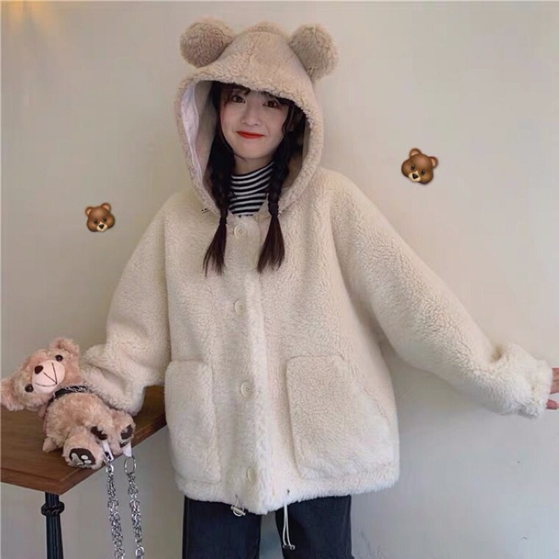 Áo khoác lông cute