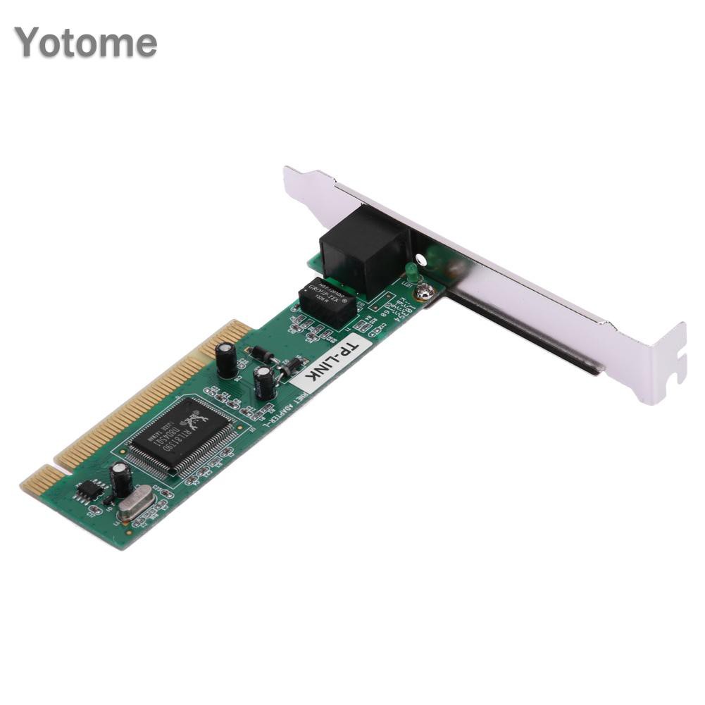 Card mạng lan YO PCI Realtek RTL8139D 10 / 100M 10 / 100Mbps RJ45