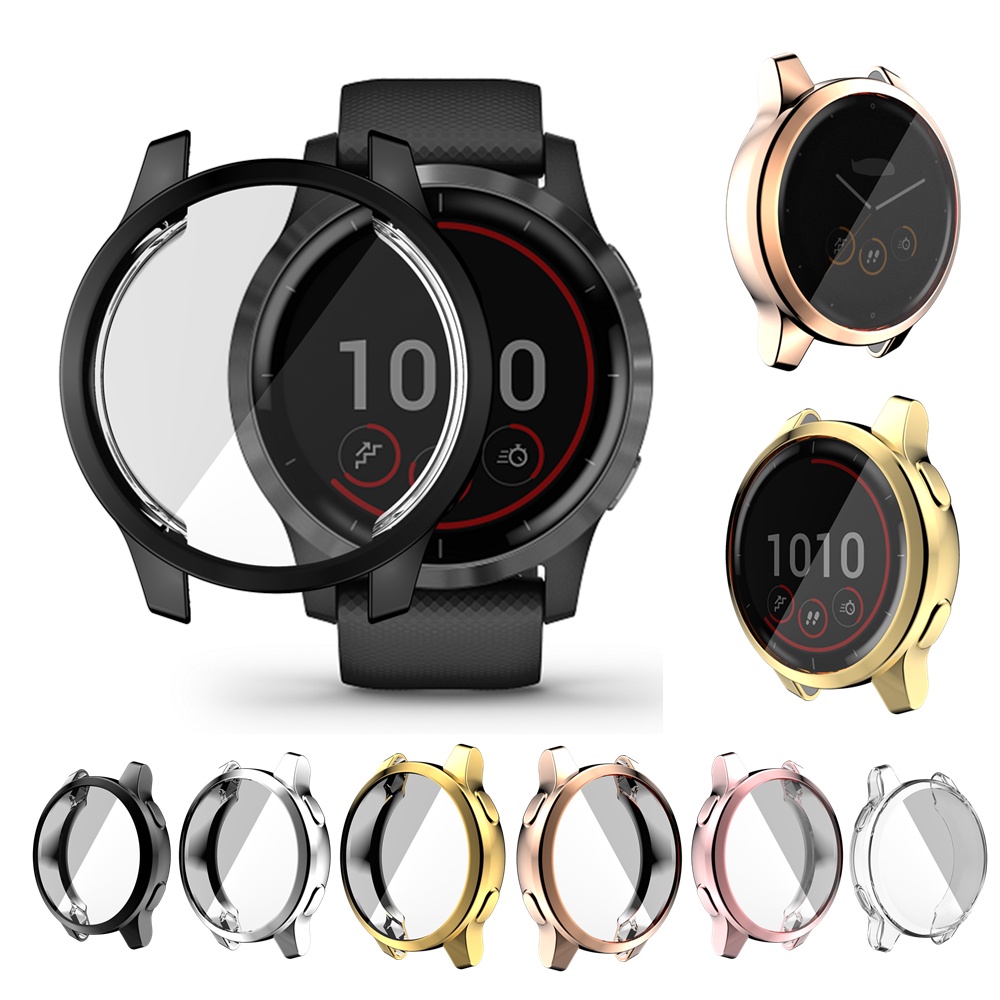 Ốp Bảo Vệ Bằng TPU Mềm Mạ Viền Cho Garmin Venu 2 / 2S Garmin Vivoactive 4S / 4