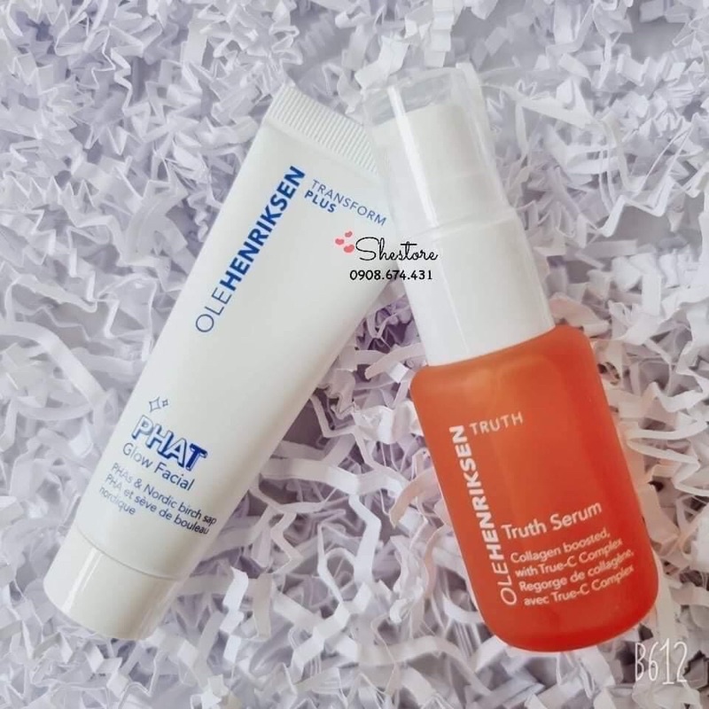 Bộ sản phẩm Mini nhà OleHenriksen Truth Serum - Giggle Juice™ Pre-Makeup Skincare Set