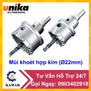 Mũi khoét hợp kim unika phi 22.0mm mctr-22.0
