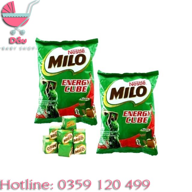 Kẹo MILO CUBE 100 viên, gói 275g