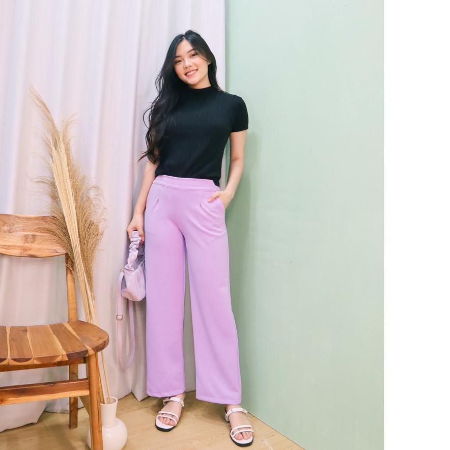 Quần Dài Nữ Ống Túm Chất Liệu Cotton C 1093x