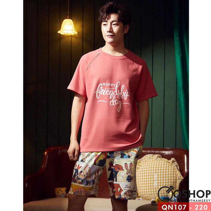 BỘ ĐỒ NGỦ THUN COTTON NAM QN104-QN105-QN106-QN107