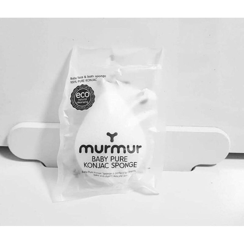 Bông tắm murmur organic korea an toàn cho bé