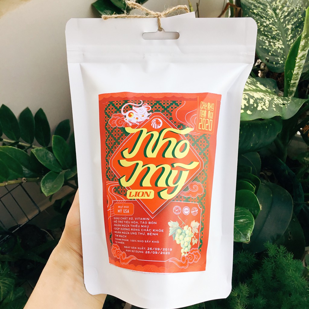 500g Nho Khô Mỹ Lion 100% không đường