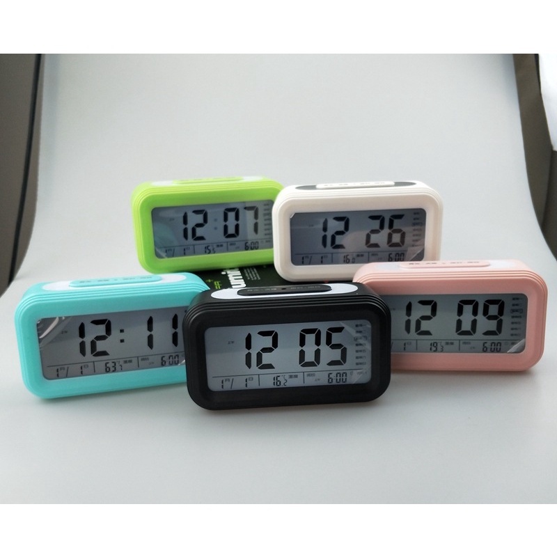 Đồng hồ led điện tử để bàn có báo thức loại tốt + kèm 3 pin AAA