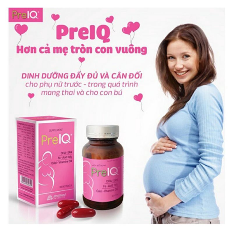 Pre iq  viên bổ cho bà bầu chăm sóc thai
